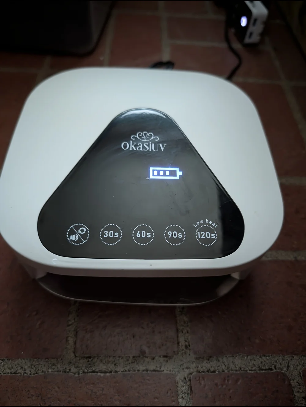 Okasiuv White UV Nail Lamp with Multi-Timer Touch Controls